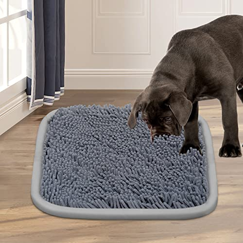 Bakumon Schnüffelteppich Hunde Hundespielzeug Intelligenz,Schnüffelmatte für Hunde Großer Mittelgroßer Kleine Rassen,Maschinen waschbar,rutschfest,dauerhaft(21x 16)