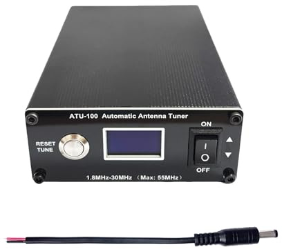 ATU-100 EXT antennmottagare för skinkradio, GOOZEEZOO V3.2 1,8-55 MHz automatisk antennstämmare av N7DDC 7 x 7 100 W öppen källa, kortvågsantennmottagare