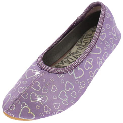 Beck Mädchen Deluxe Hausschuh, Violett, 23 EU