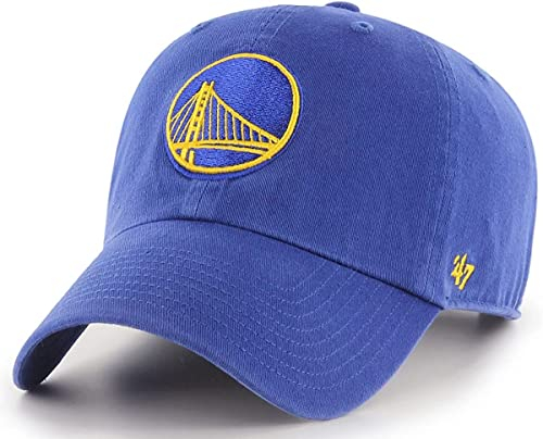 47 NBA Unisex-Erwachsene Clean Up verstellbare Mütze, Einheitsgröße (Golden State Warriors Königsblau), Mehrfarbig/Meereswellen (Ocean Tides)