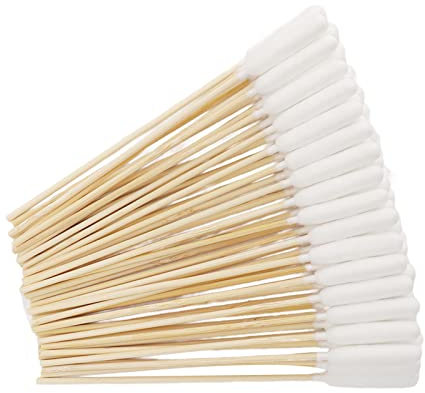100 Stück Wattestäbchen für Hundeohren, Professionelle Schmutzentfernung, Wattestäbchen zur Reinigung von Hundeohren