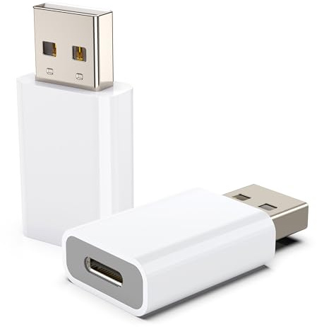 LMUBOY USB to USB C Adapter for iPhone Air 17 Pro Max,USB-C Female to USB Male Charger Converter for Apple MagSafe Watch 11/10/9/8/7/SE/Ultra,Car,iPhone 16 15 Mini Pro Max,Galaxy S20-26,Pixel,CarPlay