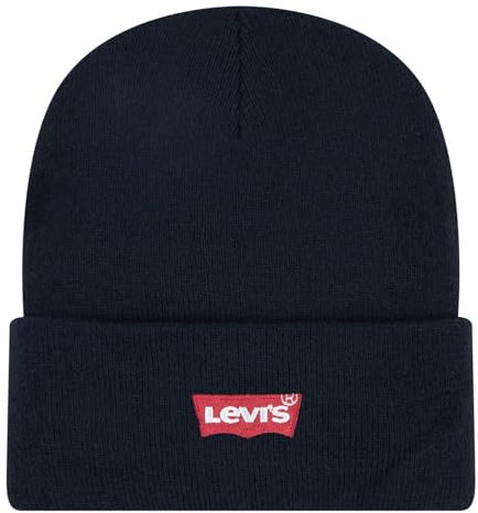 Levi's Unisex Kinder LAN Fledermausärmeln Beanie-Mütze, Schwarz, Einheitsgröße