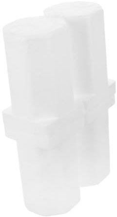 BUGUUYO Caja De Espuma Para Vino Doble 85mm, Embalaje Protector Para Botellas, Color Blanco, Aislamiento Alta Densidad, Transporte Seguro Para Viajes y Almacenamiento Prolongado