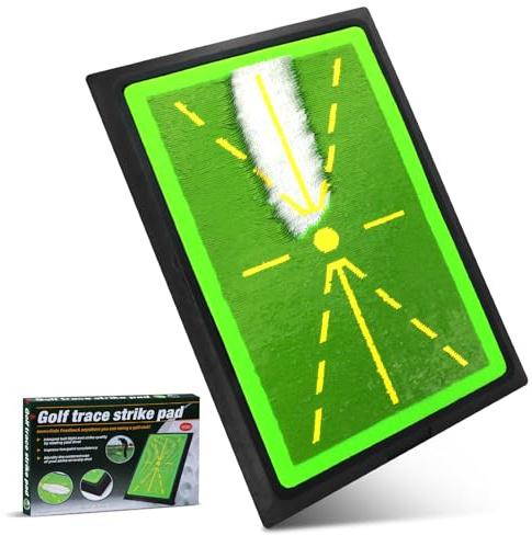 Golf-Trainingsmatte & Golfschaukelmatte – Übungsmatte Mit Rutschfester Gummibasis Für Präzises Ballstriking & Swing-Feedback – Indoor & Outdoor Für Anfänger & Fortgeschrittene