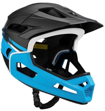 Full Face Mountain Bike Helmet, M.T.B Cycling Helmet, Removable Visor | Full-Face Protection, Removable Liner & Visor, Shock-Absorbing Design for Mountain Biking & Trail Riding Comfort Daily