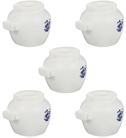 MAGICLULU 5piezas Comederos Grandes para Loros y Cacatúas Cuencos Redondos para Alimento y Agua Accesorios Prácticos para Pájaros y Periquitos Fácil Instalación y Limpieza