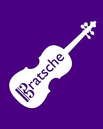 Bratsche: Notebook for Viola Players (Indigo) - Wide Rule Blank Lined Pages (Alto Clef Gifts, Band 2)