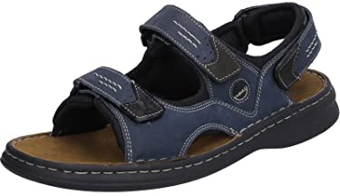 Josef Seibel Franklyn Slingback sandaler för män, Blå Ocean svart 582, 46 EU