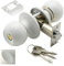 WOLFPACK LINEA PROFESIONAL - Pomo Puerta Con Llave Blanco
