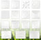 3D Wandpaneele, Zuckerrohr- & Bambusfaser weiß - 100% Natur Paneele Wandverkleidung (63x80cm ELEANOR, 5 Quadratmeter), Verblender, Deckenplatte, Wandpaneele