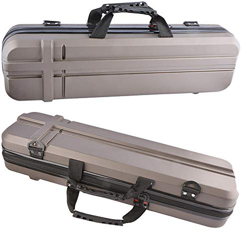 AMEYXGS Archery Takedown Bow Case with Arrow Holder Portable Hunting Shooting Recurve Bow Bag ABS Plastic Universal Bow Box Archery Accessories (Brown, 70cm)