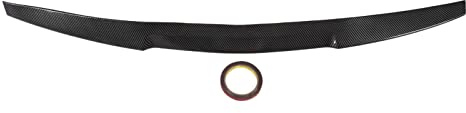 Spoiler per baule posteriore, alettone per spoiler posteriore in gomma stile fibra di carbonio Spoiler per baule posteriore Modifica universale per auto 118.5cmx7.5cm