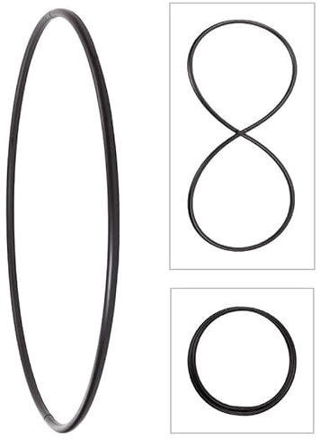 Hoopomania Faltbarer Hula Hoop Rohling, 25mm Rohr, schwarz, Ø140cm