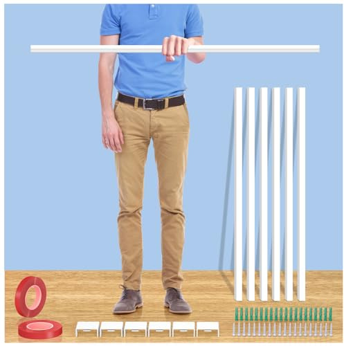 Extra-Long Paintable Cord Cover Hider for Wall Mounted TV - 6x 39.4in TTL 236in