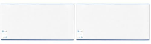 HERMA 7295 Buchumschlag 29,5 x 54 cm HERMÄX Classic, Buchhülle mit Beschriftungsetikett & Kantenschutz aus abwischbarer Polypropylen-Folie, Buchschoner für Schulbücher, transparent (Packung mit 2)