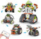 Robot Technic de control remoto para niños, kit de construcción de tanques 5 en 1 con aplicación y control remoto, 604 piezas, regalo de cumpleaños para niños de 8, 9, 10, 11 y 12 （Amarillo Verde）