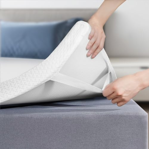 FRIDEKO Matratzen Topper 90x200cm, 5cm Höhe Matratzentopper, H2&H3 Gel Memory Foam Topper, Abnehmbaren und Waschbaren Bezug, Geeignet für Boxspringbett, Schlafsofas