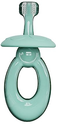 HAWILLOSCH Cepillo De De Tres Caras Pequeño Dentición Chicle Cepillado Cepillos De De Para Bebe De De Bebe Blue Gel De Sílice