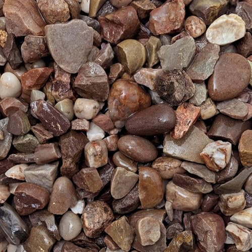 Elixir Gardens 100kg Stafforshire Pink (also known as Cheshire Pink) Chippings (20mm) | Decorative Outdoor Stone Aggregate & Lansdscaping Gravel