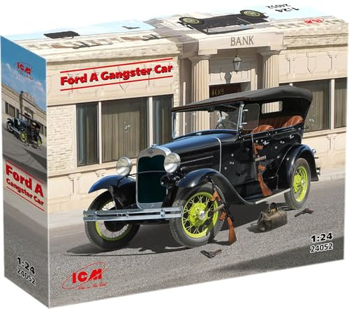 ICM 24052 Ford Model A Gangster Car (1930s) 1:24 Model Kit