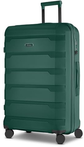d & n Check-in Koffer für Damen und Herren | großer XL Trolley 48 x 30 x 76 cm aus hochwertigem, stoßfestem ABS Material | Erweiterbar & TSA Schloss| South Dakota Serie