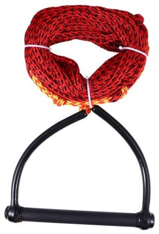 GALPADA Cuerda para Esquí Acuático de Nylon Trenzado Mango Negro, 1 Sección, Resistente Abrasión y Rayos UV, para Wakeboard, Kneeboard y Accesorios para Embarcaciones de Color Aleatorio