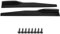 Rivestimento della Copertura della Gonna Laterale Dell'auto, Yctze Coppia di Coperture della Gonna Laterale Dell'auto Universale Trim Rocker Splitters Winglet Wings Anti-graffio(86*10*8) per minigonne