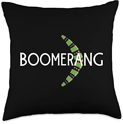 Boomerang Thrower Boomerang Lovers Throw Pillow