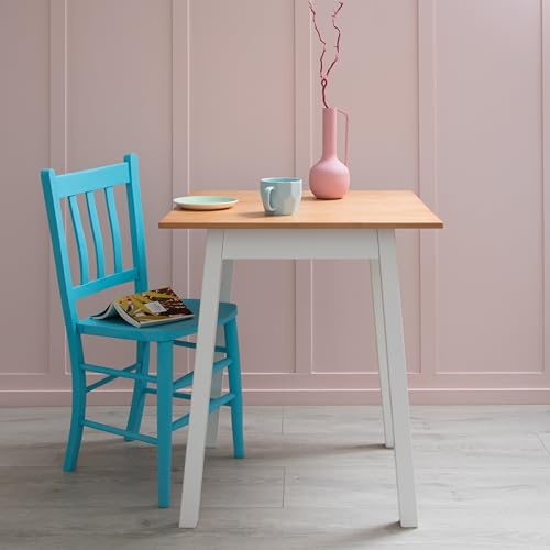 Noa and Nani Annika Liten Kitchen Dining Table in Natural Pine & Classic White