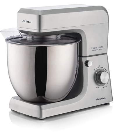 Ariete 1576 Gourmet Supreme 10L, Capacità 10L, 2000W, 6 velocità + Pulse, Accessori per vari impasti