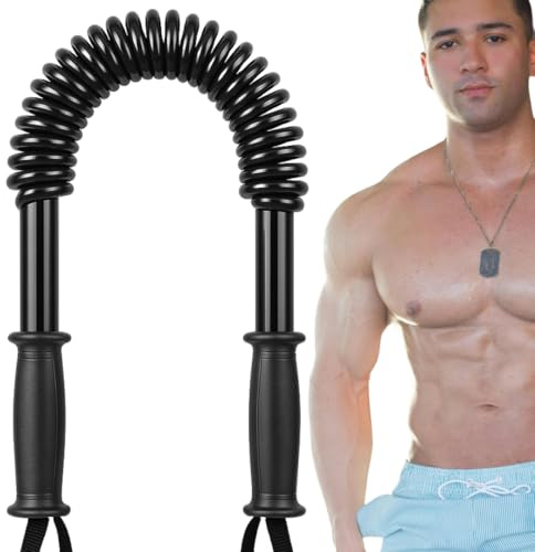 ONEX Power Twister - Heavy Duty Arm Twister Bar 20KG, 30KG, 40KG, 50KG, 60KG Spring Chest Expander for Shoulder, Arms and Upper Body stretch Workout Strength Training (20Kg)