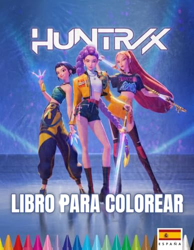 Libro para colorear Heroínas Kpop: Personajes entre música y mito para colorear
