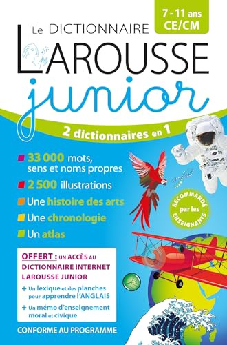 Le dictionnaire Larousse Junior et son dictionnaire en ligne - 7/11 ans - CE/CM