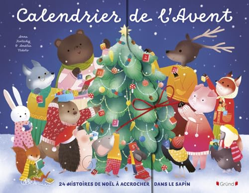 Calendrier de l'Avent 24 histoires de Noël 24 livres petit format À partir de 3 ans