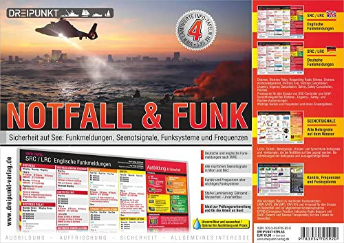 Tafel-Set Notfall: Alle wichtigen Funkmeldungen, Seenotsignale, Funksysteme und Frequenzen auf einen Blick