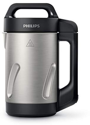Philips HR2203/80 Standmixer mit Heizfunktion, schwarz 1,2 l, 1000 W