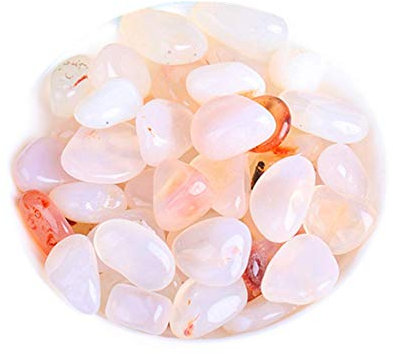 Molinter Galets décoratifs pour aquarium Mini décoration de jardin Micro paysage Granulés décoratifs Gravier de rivière arrondi Mini pierres d'agate pour jardin, aquarium, allée, 500 g