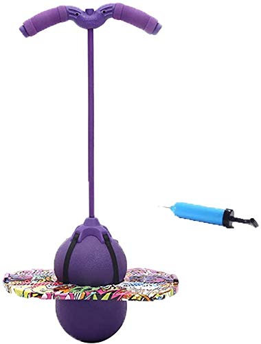 Ballon Sauteur Pogo Stick Jumper Bâton Sauteur Fitness Adulte Ballon de Gym Sport Boule Sautante Antidéflagrant Lolo Ball Pogo Ball avec Poignée Planche d'équilibre Pour Maison Ecole Extérieur