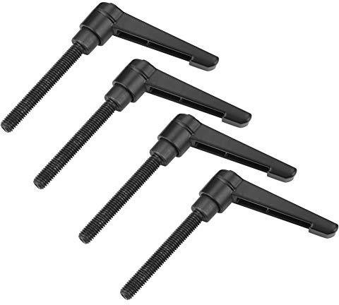 4ST /M6 X 16/20/25/32/40/50/60/70/hane, Kipp M6 Kipphandtag Gänga Maskiner 304 Legering Justerbar Knopp Handtag Spännspak med Dubb Universal Handtag (16MM)(40MM)