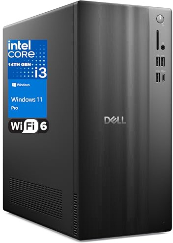 Dell Vostro Desktop Computers Tower PC for Home Business Student, 14th Gen Intel 4-Core Processor, 16GB DDR5 RAM, 1TB PCIe SSD, WiFi 6, Bluetooth, DisplayPort, HDMI, Type-C, Windows 11 Pro