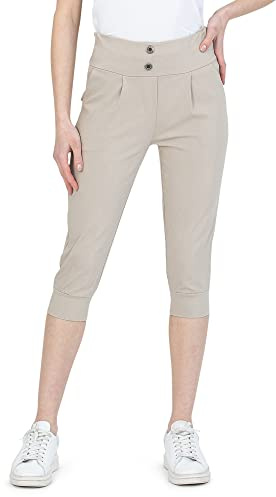 Kendindza Stretch 3/4 sommar capribyxor, Beige, L