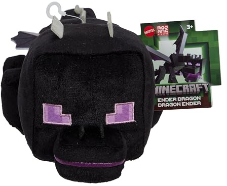 Minecraft Peluche Enderdrago morbido | Morbido peluche Ender Dragon ispirato al videogioco, alto 20 cm, regalo da collezione, HWH32
