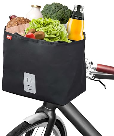 achilles Fahrrad Lenkertasche mit Halterung, Fahrradtasche vorne, Fahrradkorb, Einkaufstasche für Fahrrad, Wasserdicht
