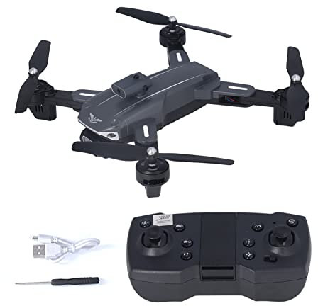 plplaaoo Mini Drone, Drone Pieghevole, Mini Quadricottero RC, Drone con Fotocamera per Adulti, Quadcopter RC Giocattolo Pieghevole per Evitamento Ostacoli 4K HD Quadcopter con Doppia Fotocamera(3)