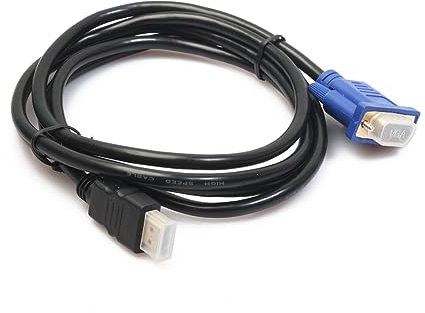 Veemoon 1.8m Adaptador Vga Cable Macho Macho Sin Chip Compatible DVD HDTV TV Proyector