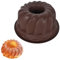 Gugelhupfform, 23cm Silikon Backform Gugelhupf, Gugelhupf Backform Beschichtet, Geriffelte Tube Kuchenform, Kuchenbackformen Silikon, Antihaft, Temperaturbeständig, zum Backen Für Kuchen (Kaffee)
