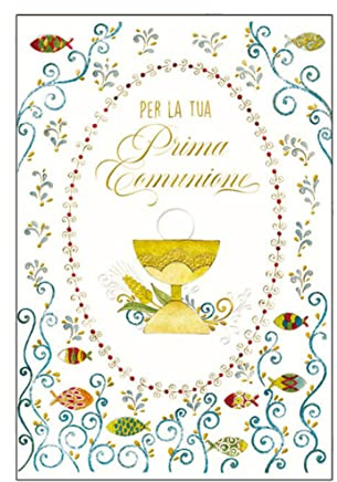 ARKRAFT biglietto auguri comunione con semi piantabile formato 17 x 12 cm (SC12)