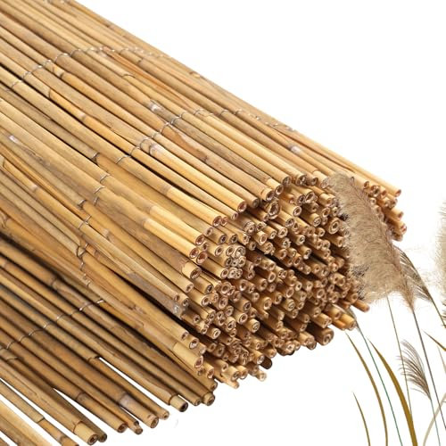 ISOISL Tapis en roseau 100 x 300 cm - Brise-vue pour balcon, terrasse, jardin, brise-vue et protection solaire