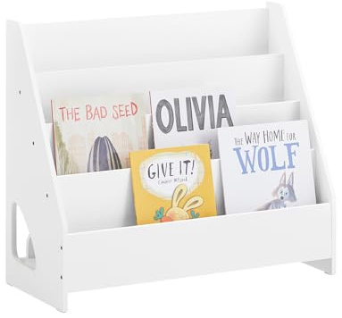 SoBuy Libreria Bambini Montessori con 4 Scomparti Aperti 70×30×60 cm